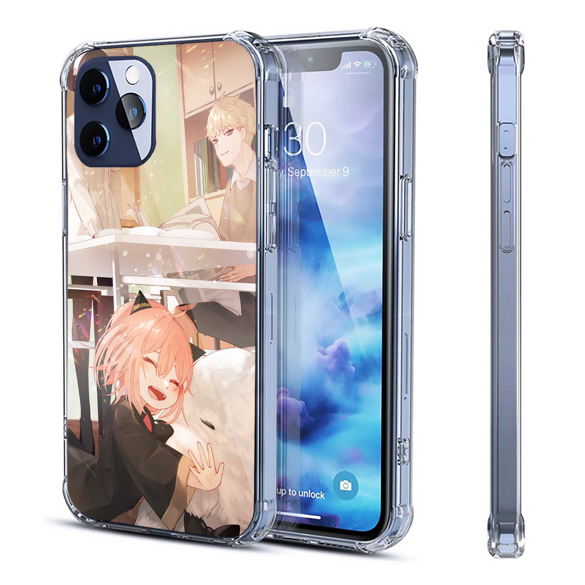 （画像用） SPY×FAMILY间谍家家酒 【iPhone 12シリーズ対応】透明スマホケース（クリアソフトケース）